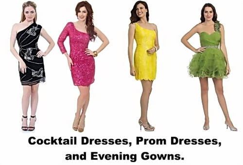 Cocktail dresses Prom Gowns and Evening dresses